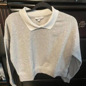 collared crewneck